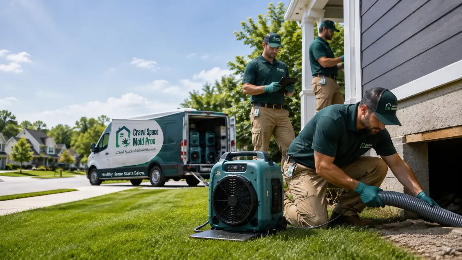 Crawl Space Mold Removal in Newton, MA